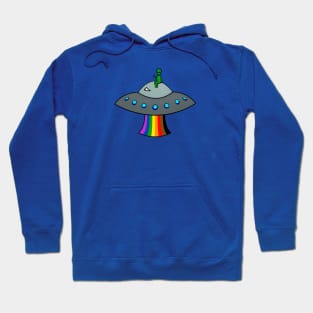 Philadelphia Rainbow Gay Pride Alien Hoodie